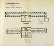 202638 Plattegrond van de tweede en derde verdieping van de Heelkundige en Vrouwenkliniek (Rijksklinieken; Justus van ...
